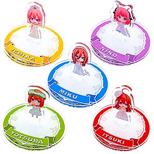 五等分の花嫁∽ ねんどろいどぷらす カプセルスタンド 中野一花/中野二乃/中野三玖/中野四葉/中野五月 5種セット