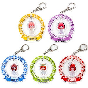 五等分の花嫁∽ ねんどろいどぷらす ゆらゆらアクリルキーホルダー 中野一花/中野二乃/中野三玖/中野四葉/中野五月 5種セット