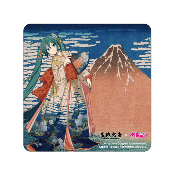葛飾北斎×初音ミク　カーマグネット　冨嶽三十六景　凱風快晴