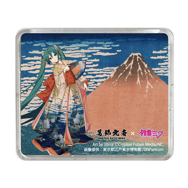 葛飾北斎×初音ミク　立体マグネット　冨嶽三十六景　凱風快晴