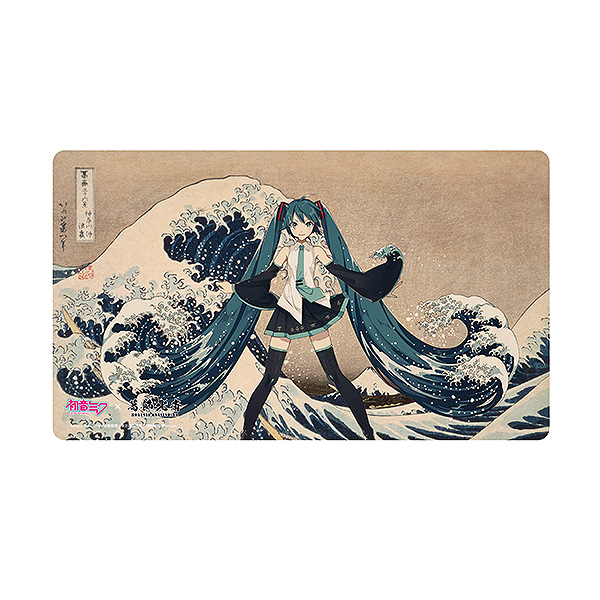 初音ミク×葛飾北斎　iXima　デスクマット　神奈川沖波裏