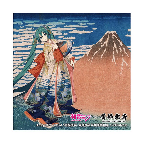 初音ミク×葛飾北斎　iXima　ステッカー　凱風快晴
